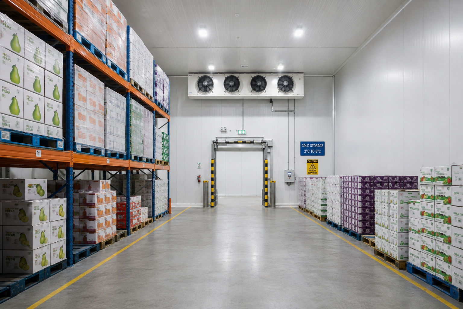 Cold storage facility building