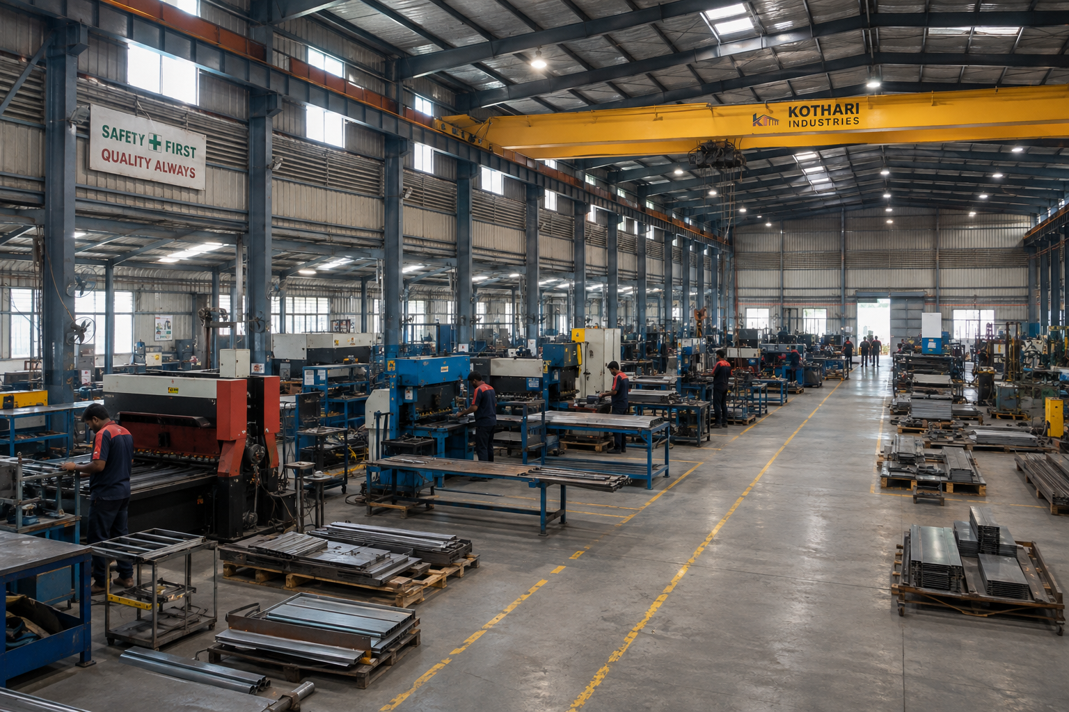Manufacturing factory shed