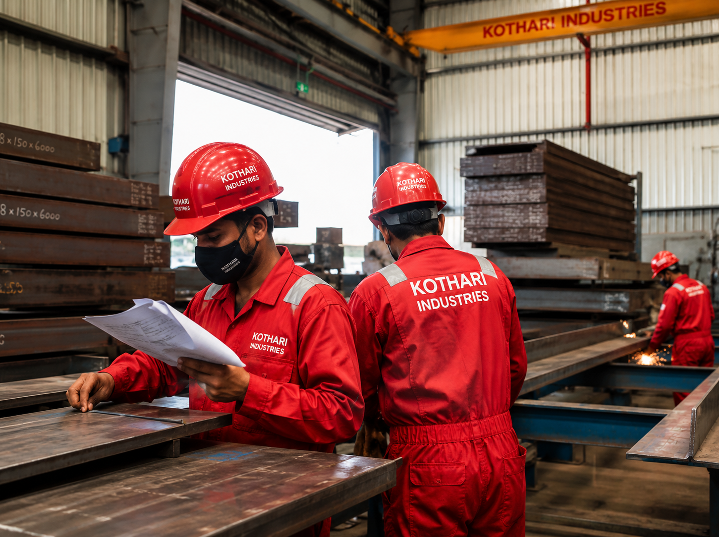 Advanced fabrication process at Kothari Industries