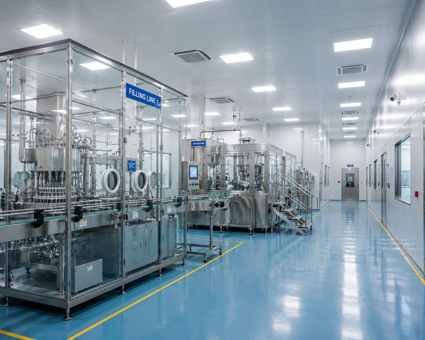 Pharmaceutical facility clean infrastructure
